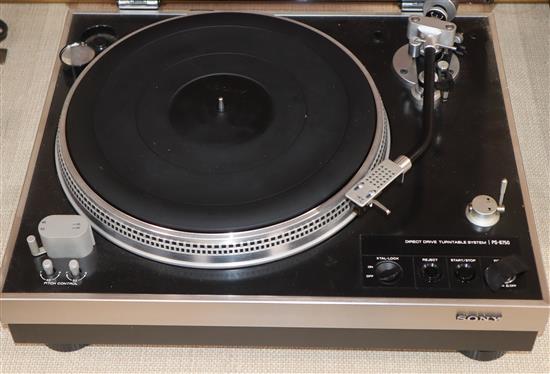 A Sony PS-8750 record player